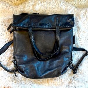 Leather backpack high quality, super soft. Holds laptop.